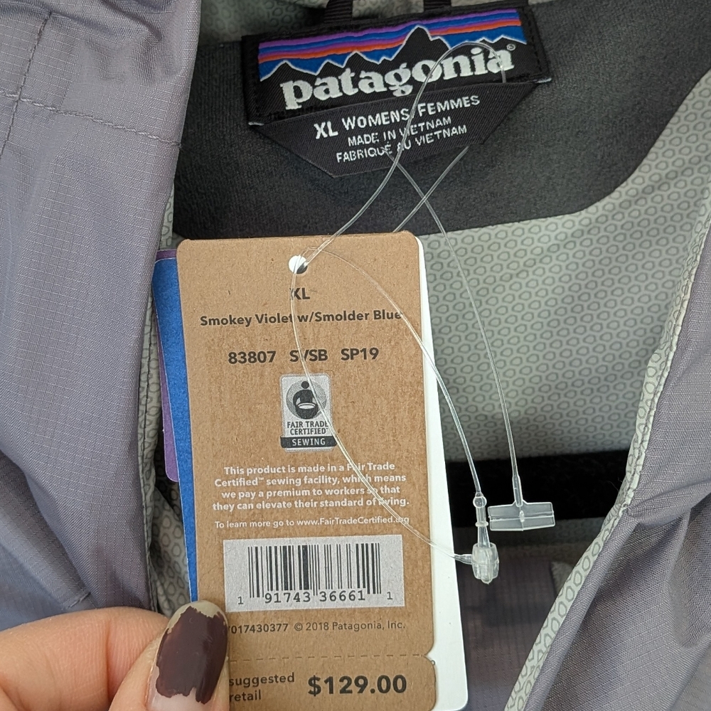 NEW Patagonia Torrentshell Rain Jacket Size XL Smokey Violet H2No Shell - Picture 4 of 8